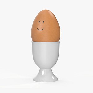3D model Smiling Egg in Cup