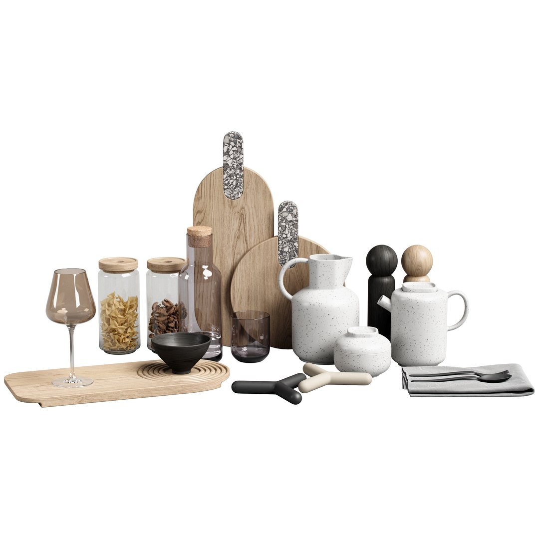 3D kitchen decor set 19 - TurboSquid 2177964