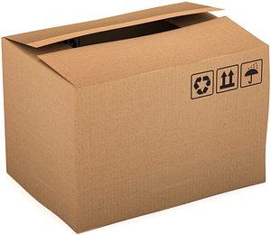 Cardboard Box 02 3D model