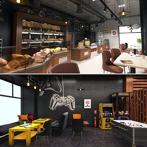3D model bakehouse bake shop