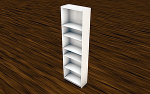 3d bookcase model