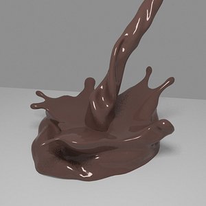 chocolate splash 3D model