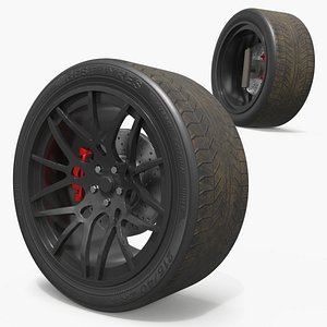 3D Performance Off Road Wheel Black model