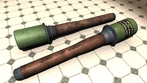 free stick grenade tile 3d model