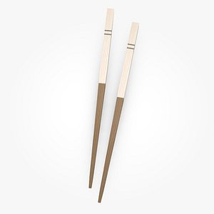 chopsticks chop stick 3d model
