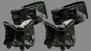 3D Crushed Trash Container 06