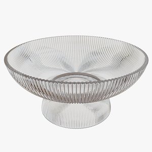 Ripple glass bowl 3D model