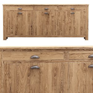 3D model Morgan wooden chest of drawers