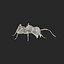 3d model black ant pose 3