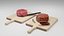 Filet mignon Low-poly 3D model