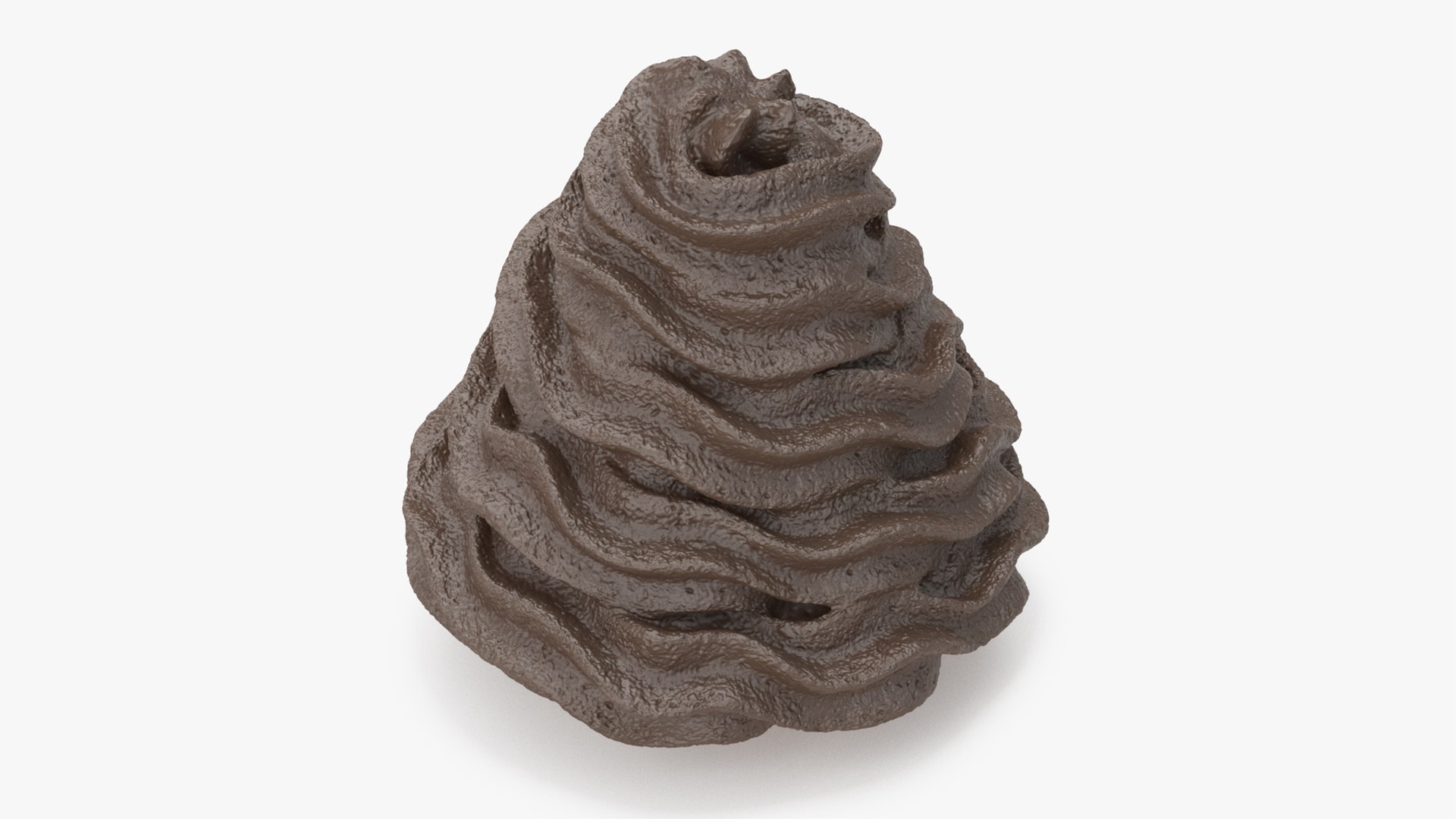 Chocolate Whipped Cream 3D model preview