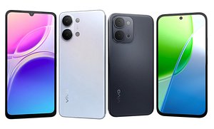 Vivo Y05 Haze Blue And Vivo Y31d Black 3D model