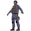SWAT Policeman Rigged for Maya
