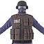 SWAT Policeman Rigged for Maya