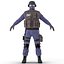 SWAT Policeman Rigged for Maya