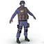 SWAT Policeman Rigged for Maya