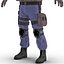 SWAT Policeman Rigged for Maya