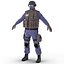 SWAT Policeman Rigged for Maya