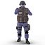 SWAT Policeman Rigged for Maya
