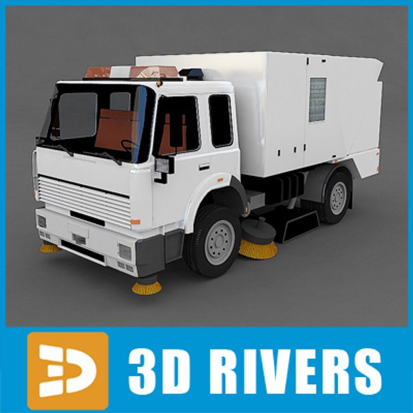 3d street sweeper model