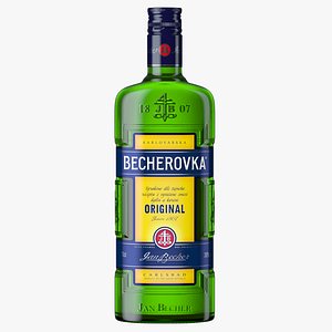 Becherovka Liqueur Bottle
