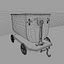 3d coal cart model