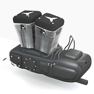 3D model Motorcycle Engine 5