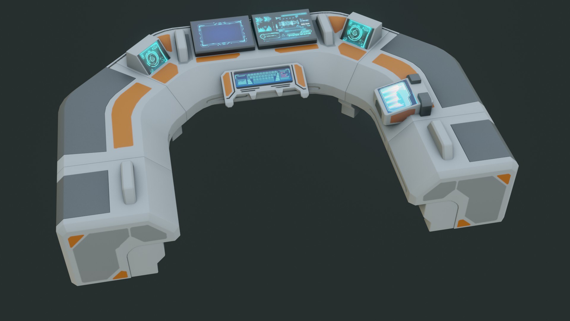 3D Sci-Fi Control Panel - Low Poly - PBR - Game Ready - TurboSquid 2013387
