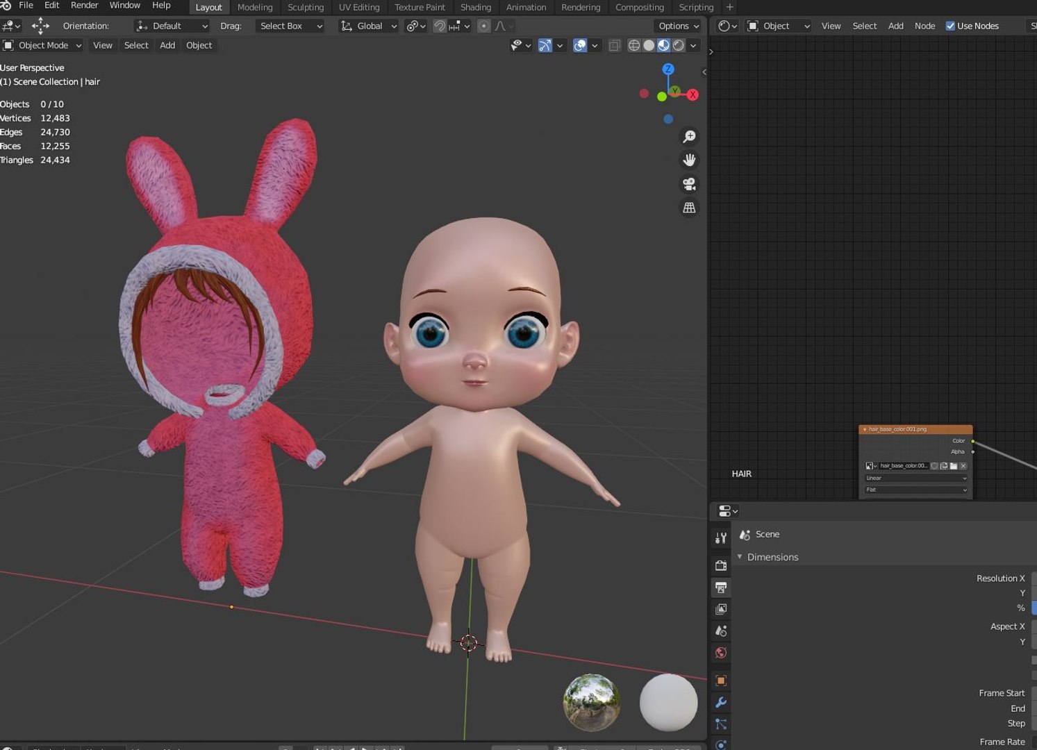 Cute Baby With Coat Animated In Blender And Unity 3D - TurboSquid 2171848