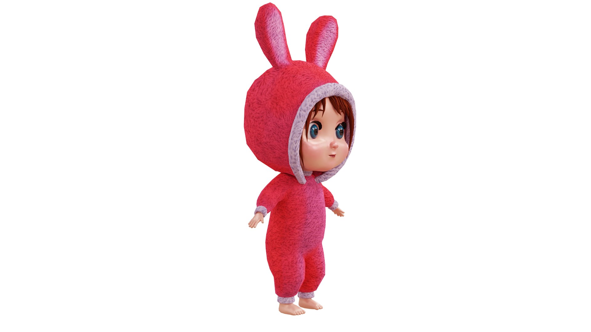 Cute Baby With Coat Animated In Blender And Unity 3D - TurboSquid 2171848