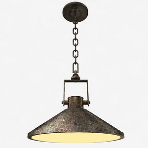 3d model of pendant lamp vintage