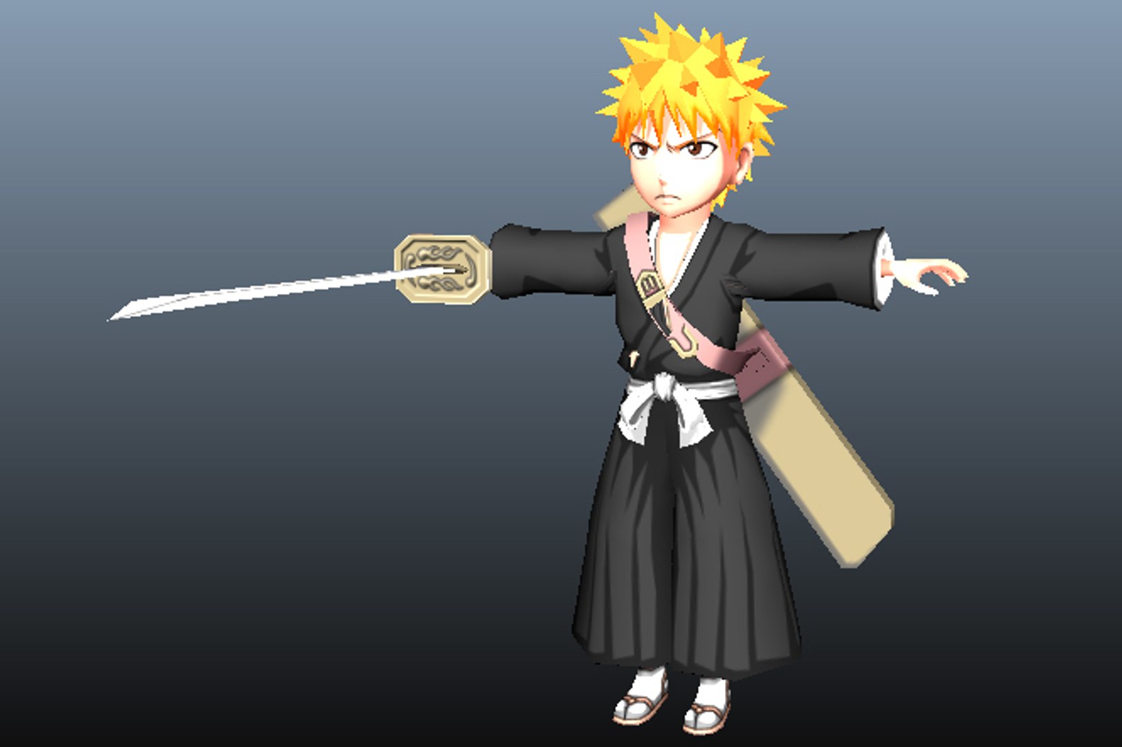 Ichigo Kurosaki Bleach Anime 3D Model - TurboSquid 1328006