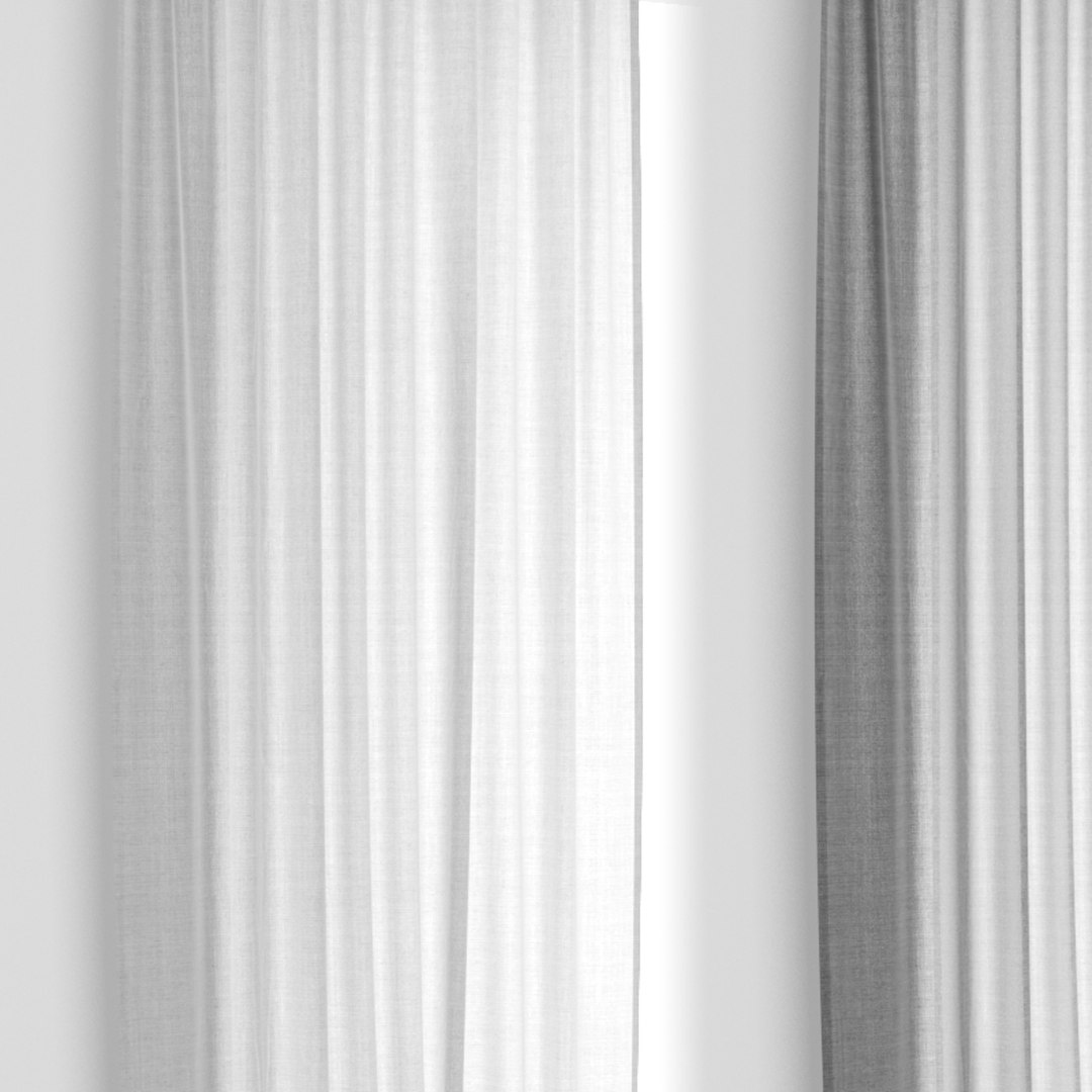 Modern living room curtain model model TurboSquid 2061215