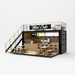 yolo sobi - concept design of Kocomoto Coffee stand booth.