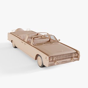 1961 Lincoln Continental X-100 3D model