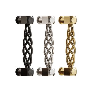 Drawer Pull Cabinet Birdcage Black Wrought Iron model