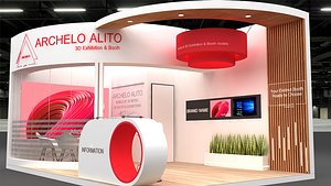 exhibition stand 3D model