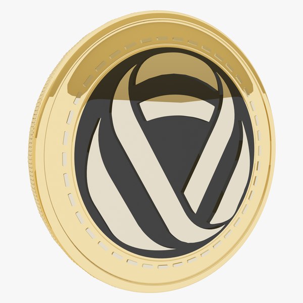 Infinitus Token Cryptocurrency Gold Coin 3D model