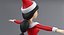 Dessin animé santa girl