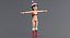 Dessin animé santa girl