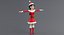 Dessin animé santa girl