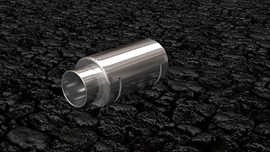 loud exhaust 3d model