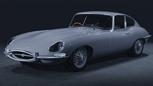 1963 Jaguar E-Type XK-E Series 3D Model
