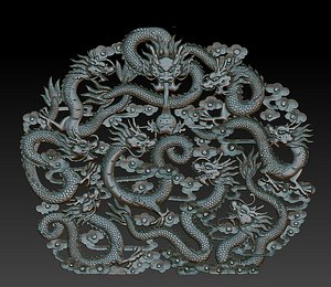 Nine Chinese dragons