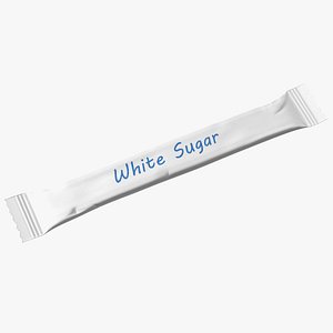 3D model Sugar Stick White
