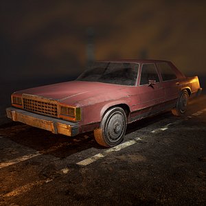 Ford Crown Victoria 1970 LowPoly