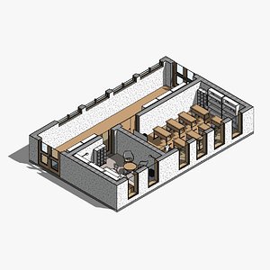 3D The audience or classroom - Revit model