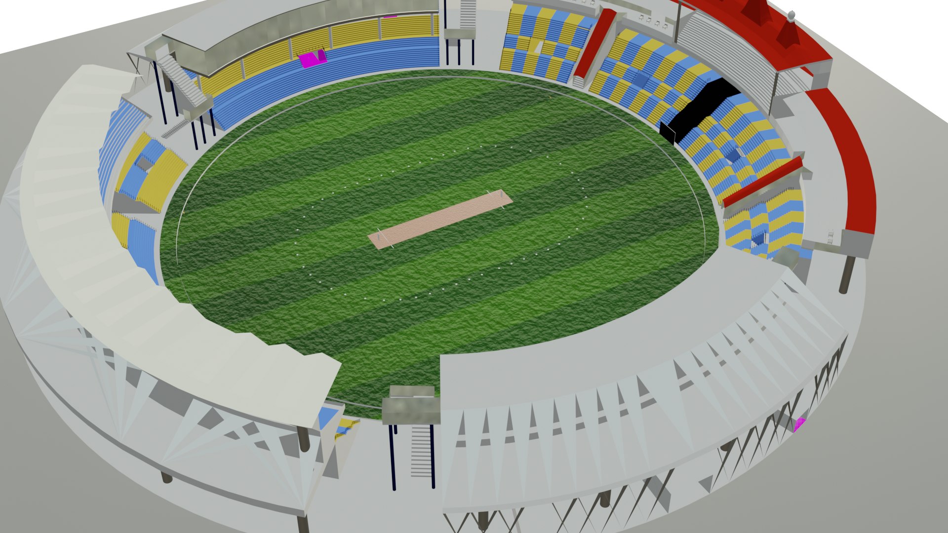 3D Model CRICKET STADIUM - TurboSquid 1880273