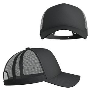 Baseball Cap Trucker 01 3D model