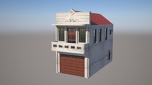 3ds traditional taiwanese house build